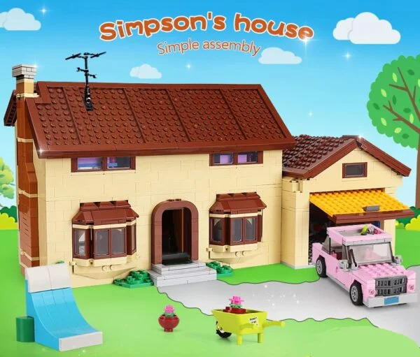 simpsons blocks house