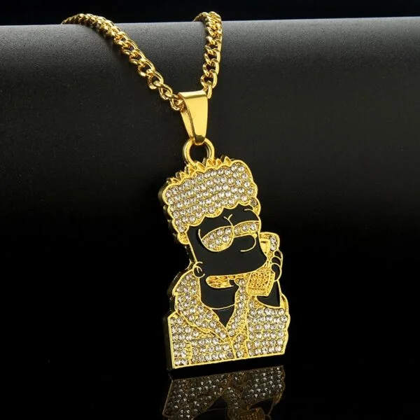 the simpsons bart necklace