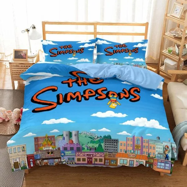 simpsons bed covers