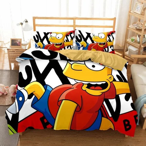 simpsons bed covers