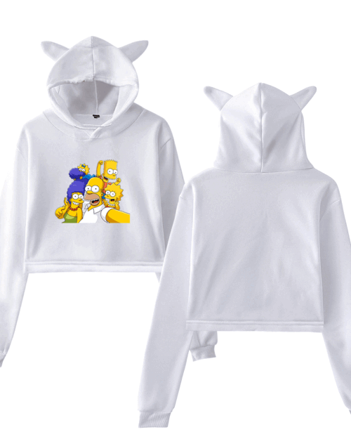 The Simpsons Cropped Hoodie #1