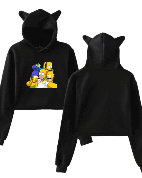 The Simpsons Cropped Hoodie #1