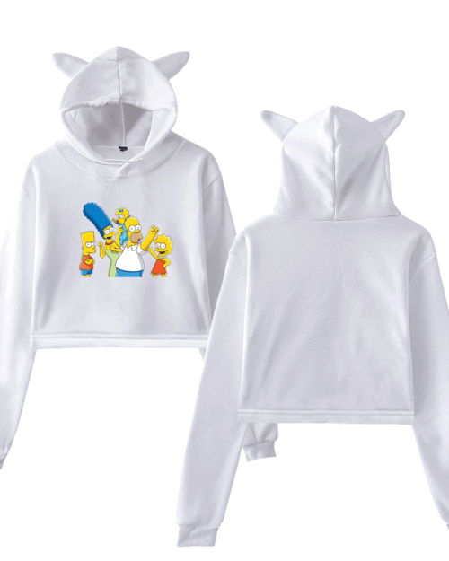 The Simpsons Cropped Hoodie #2