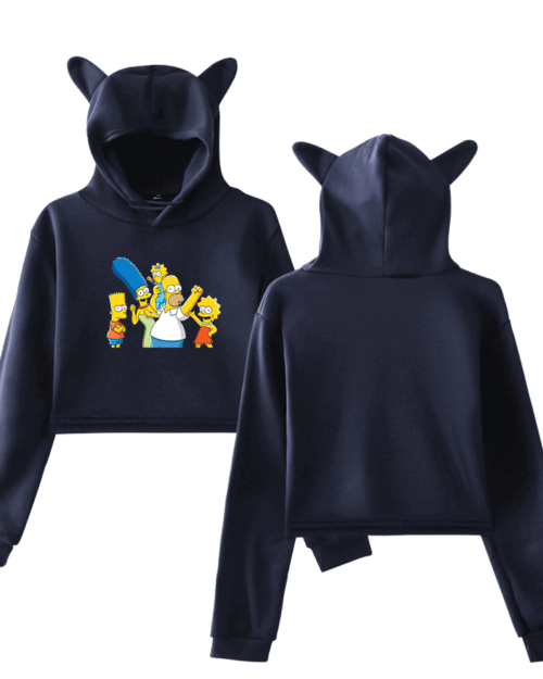 The Simpsons Cropped Hoodie #2