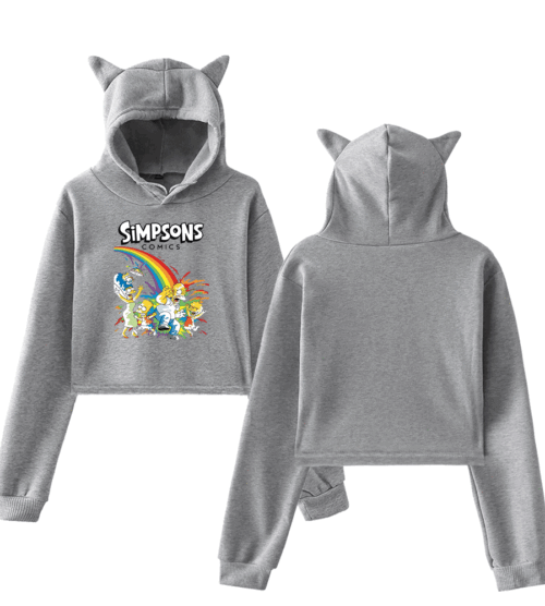 The Simpsons Cropped Hoodie #3
