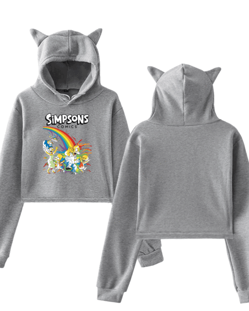 The Simpsons Cropped Hoodie #3