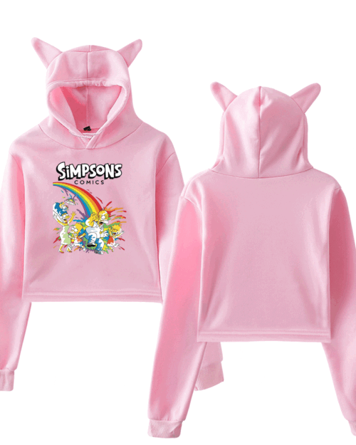 The Simpsons Cropped Hoodie #3