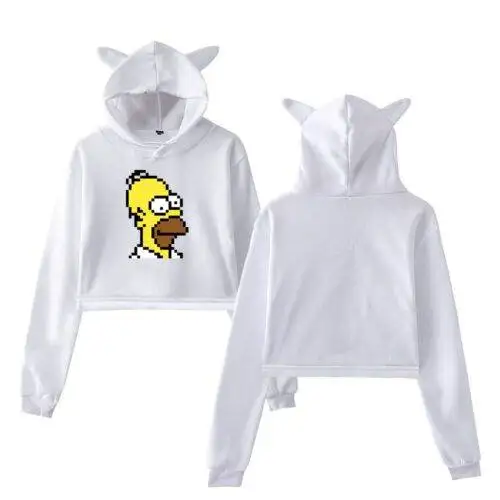 The Simpsons Cropped Hoodie #8