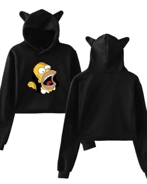 The Simpsons Cropped Hoodie #7