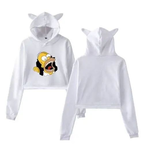 The Simpsons Cropped Hoodie #7