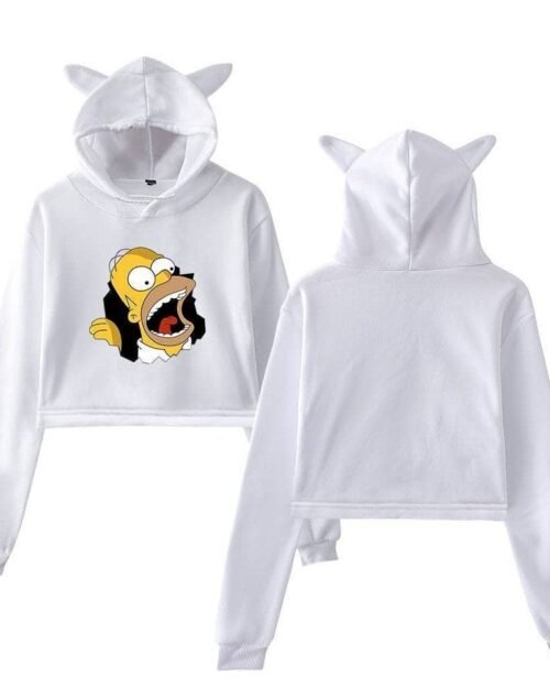 The Simpsons Cropped Hoodie #7