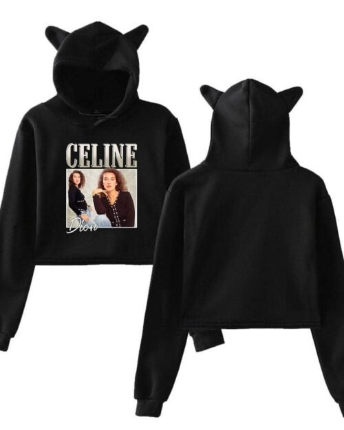 Celine Dion Cropped Hoodie #3 + Gift