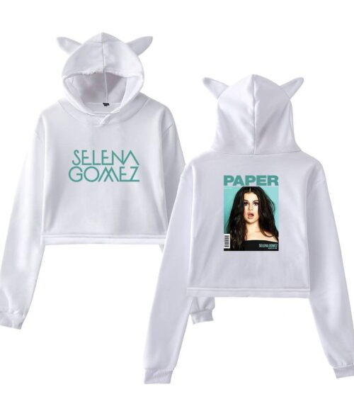 Selena Gomez Cropped Hoodie #3 + Gift