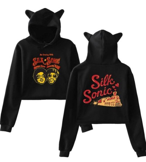 Bruno Mars Cropped Hoodie #3