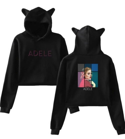 Adele Cropped Hoodie #2 + Gift