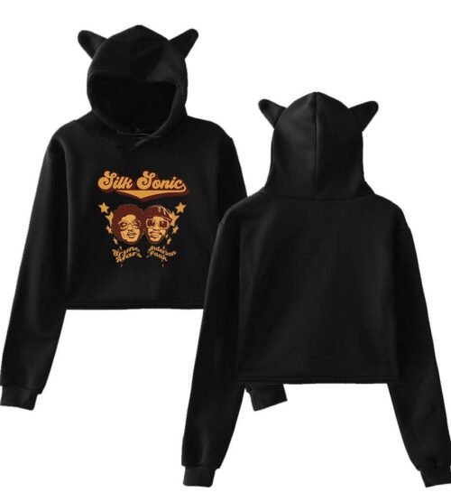 Bruno Mars Cropped Hoodie #5