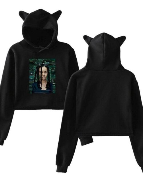 Rihanna Cropped Hoodie #3 + Gift