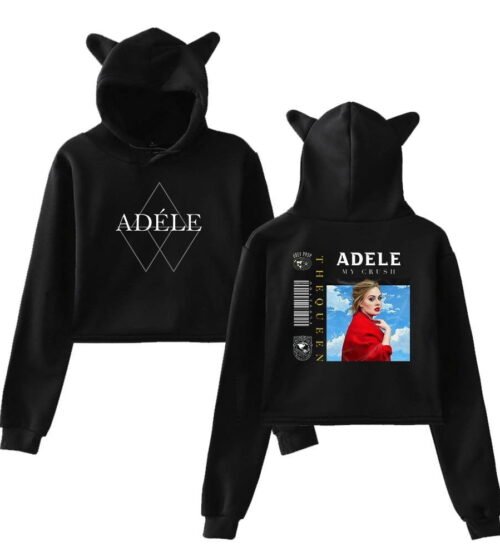 Adele Cropped Hoodie #4 + Gift