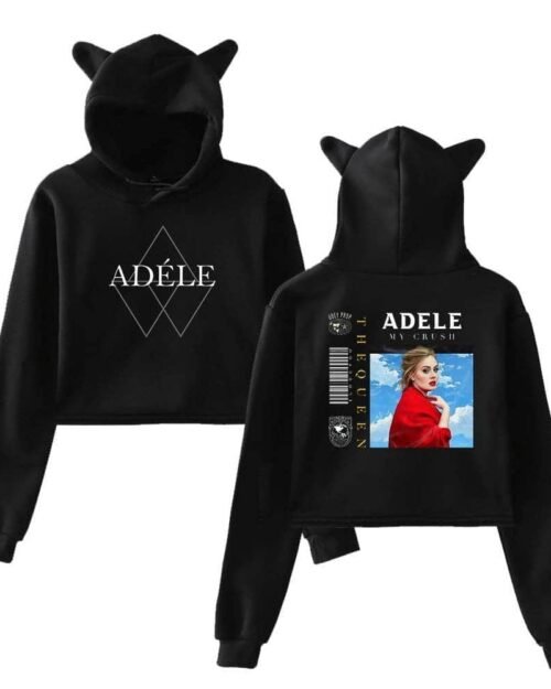 Adele Cropped Hoodie #4 + Gift