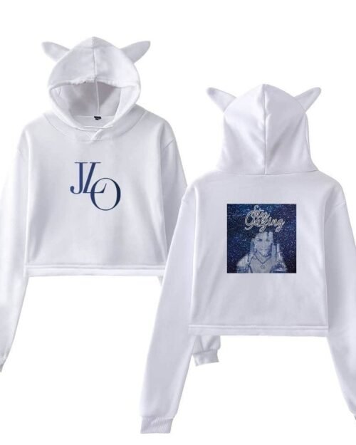 Jennifer Lopez Cropped Hoodie #2 + Gift