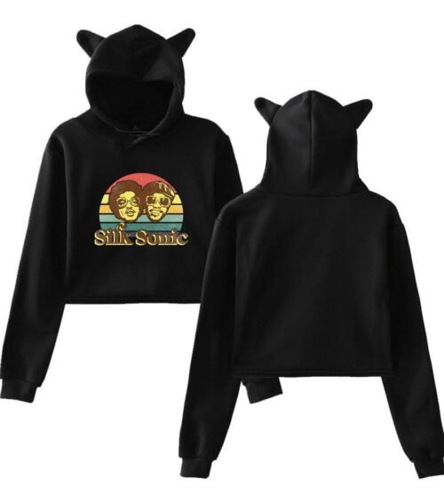 Bruno Mars Cropped Hoodie #4