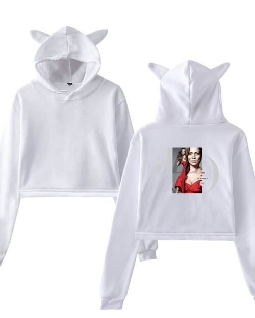 Jennifer Lopez Cropped Hoodie #1