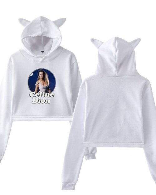 Celine Dion Cropped Hoodie #2