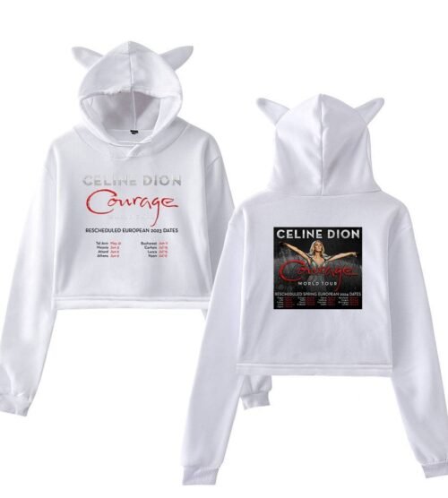 Celine Dion Cropped Hoodie #4