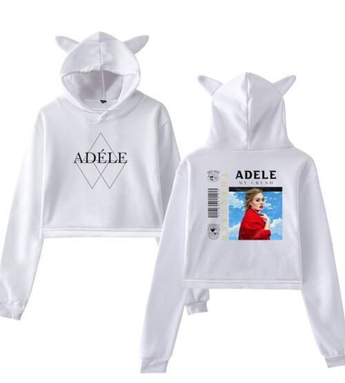 Adele Cropped Hoodie #4 + Gift