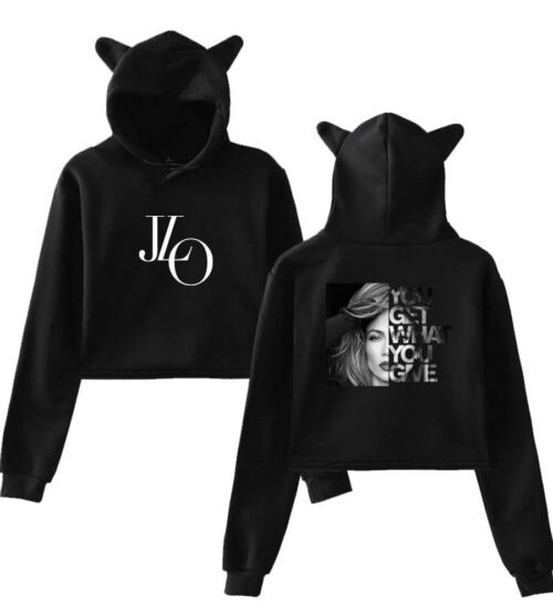 Jennifer Lopez Cropped Hoodie #3 + Gift