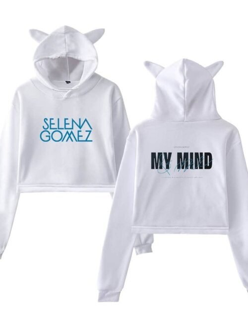 Selena Gomez Cropped Hoodie #1