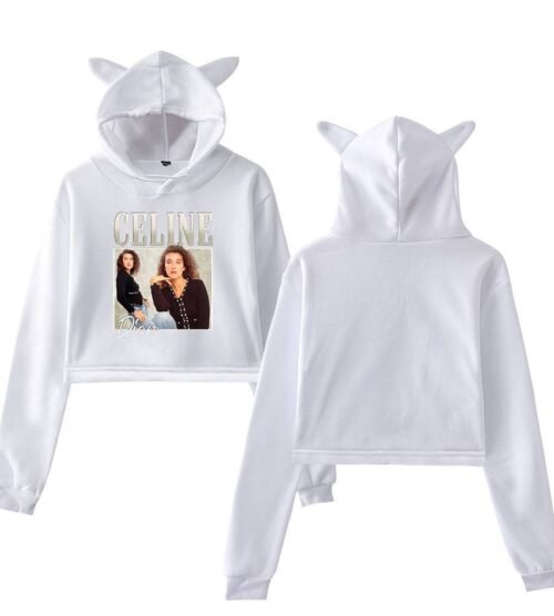 Celine Dion Cropped Hoodie #3 + Gift