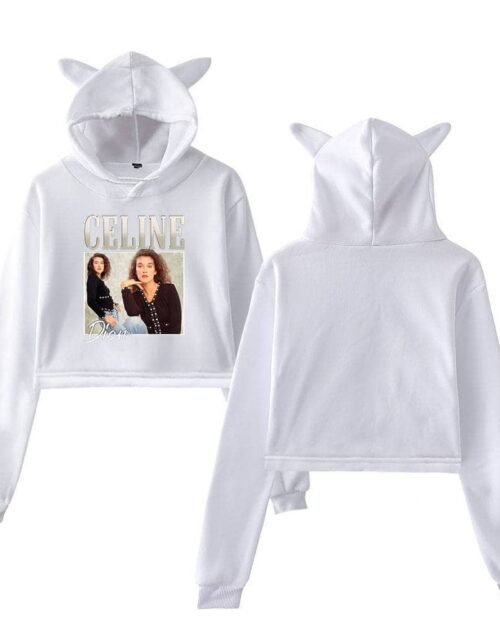 Celine Dion Cropped Hoodie #3 + Gift