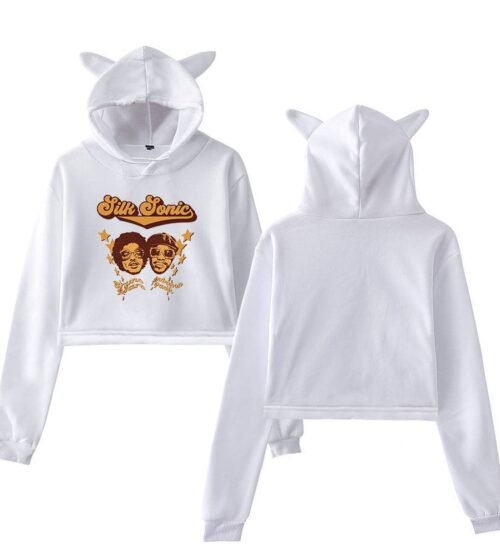 Bruno Mars Cropped Hoodie #5