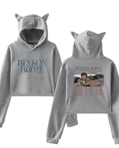 Benson Boone Fireworks & Rollerblades Cropped Hoodie #2