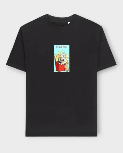 French Bulldog T-Shirt + GIFT #401- Frenchie fries