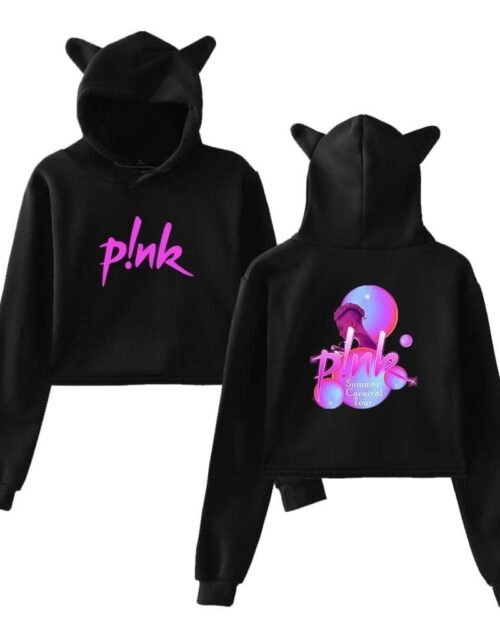 Pink Cropped Hoodie #3 + Gift
