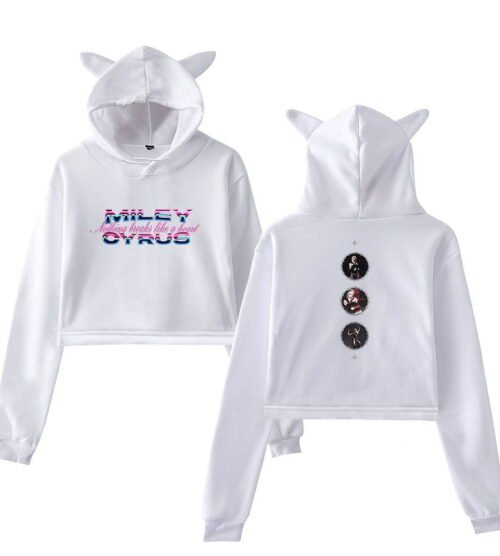 Miley Cyrus Cropped Hoodie #4 + Gift