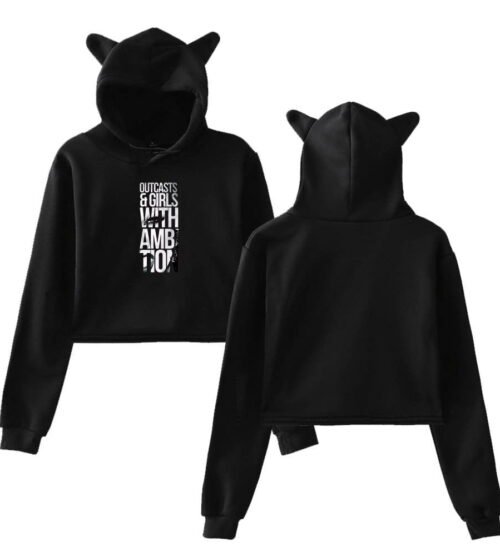 Pink Cropped Hoodie #2