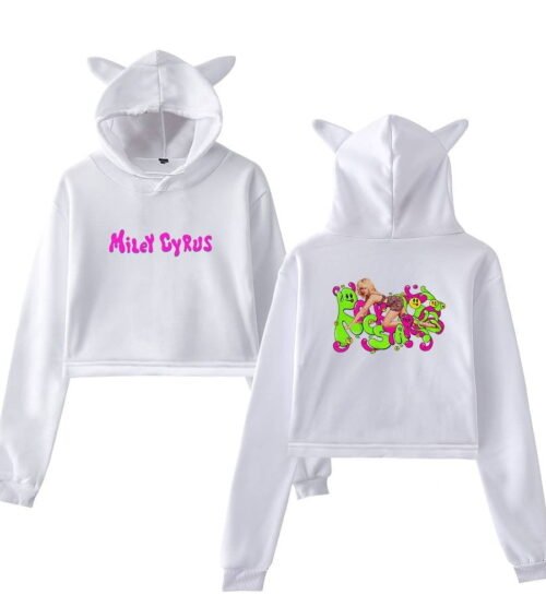 Miley Cyrus Cropped Hoodie #5