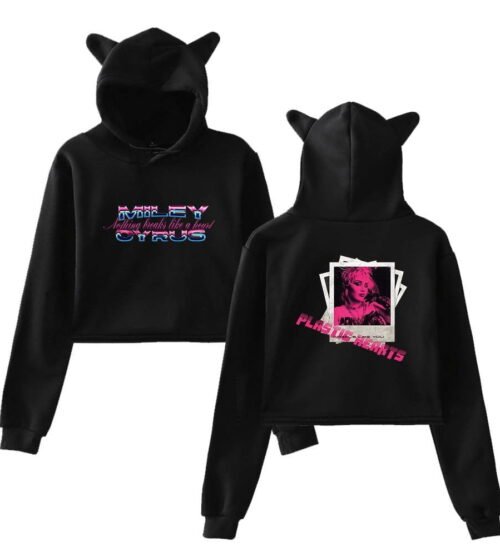 Miley Cyrus Cropped Hoodie #3
