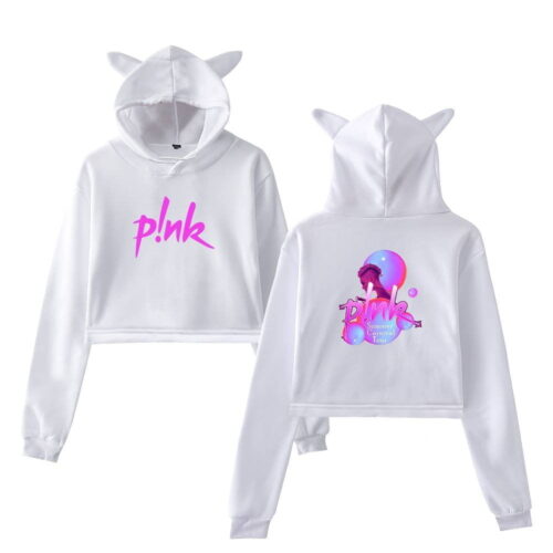 Pink Cropped Hoodie #3 + Gift