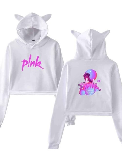 Pink Cropped Hoodie #3 + Gift