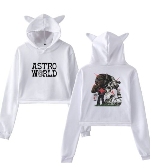 Travis Scott Cropped Hoodie #4 + Gift