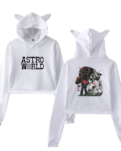 Travis Scott Cropped Hoodie #4 + Gift