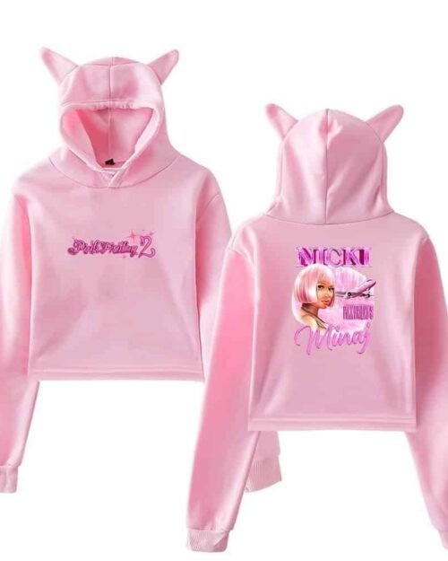 Nicki Minaj Cropped Hoodie #5 + Gift