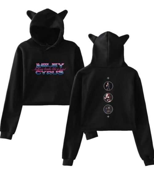 Miley Cyrus Cropped Hoodie #4 + Gift