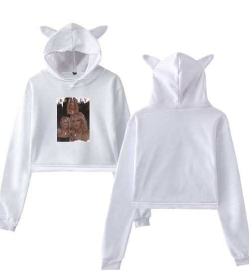 Britney Spears Cropped Hoodie #4
