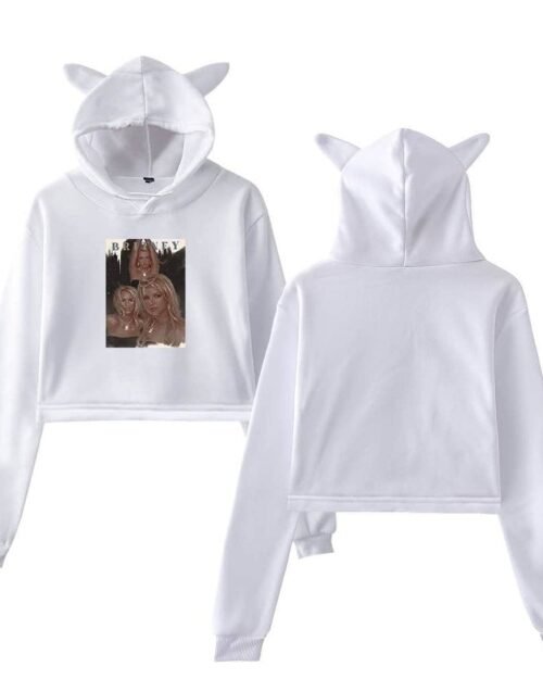 Britney Spears Cropped Hoodie #4