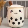 Plush White Bubble Tea Pillow #2 (P36)